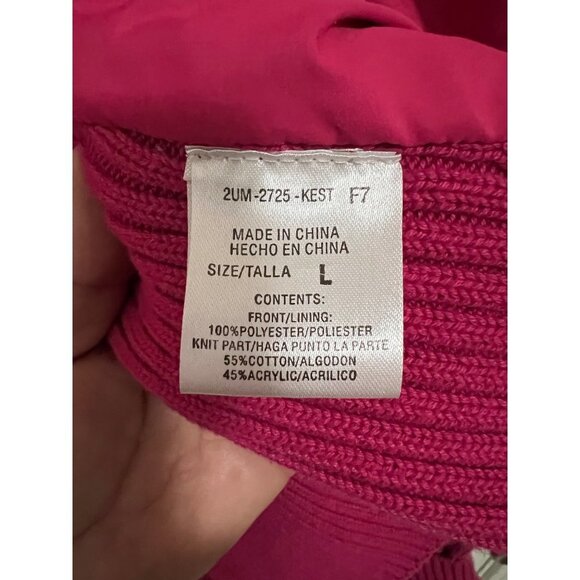 Harve Bernard Zip up Sweater Pink Size Large - Picture 4 of 8